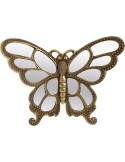 Fluture decor auriu cu oglinda (30x23cm)