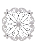 Panel Decorativ lemn/metal, floare stilizata