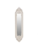 Oglinda cu rama de lemn antique white 105cm