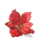 Decor floare Craciun rosie