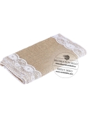 Traversa de masa model natur, sac cu dantela