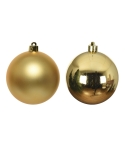 Set 16 globuri shatterproof gold asortate 4cm Decoris