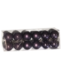 Set 24 globuri mov asortate, 3 modele 3cm
