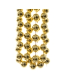 Sirag perle XXL shiny gold, ghirlanda 2.7m*2cm Decoris