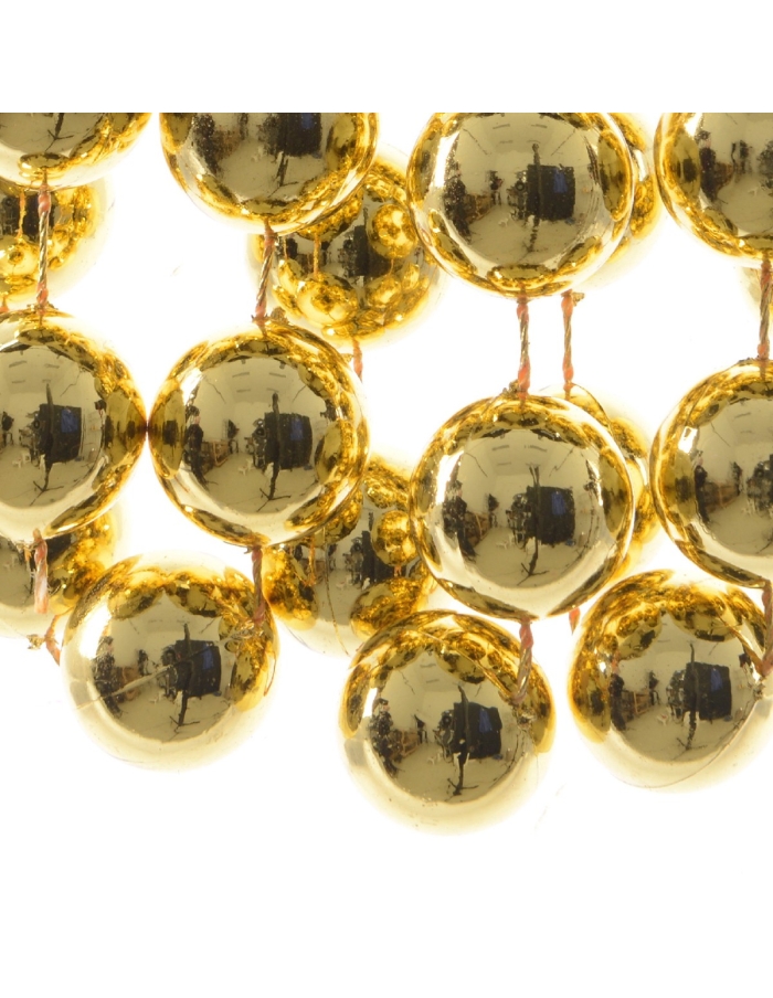 Sirag perle XXL shiny gold, ghirlanda 2.7m*2cm Decoris
