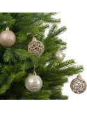 Set 37 globuri champagne pearl matt, shiny, glitter 6cm Decoris