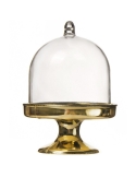 Cupola Acrilica Aurie cu picior, dom 8x5.5 cm