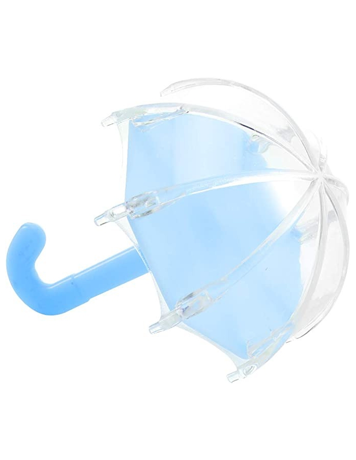 Marturie Botez Baietel Umbreluta acrilica bleu fillable, cutiuta 11cm
