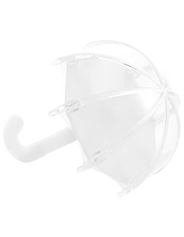 Marturie Botez Umbreluta acrilica alba fillable, cutiuta 11cm