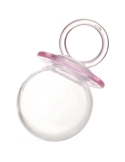 Suzeta Acrilica roz fillable 8cm