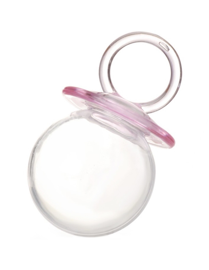 Suzeta Acrilica roz fillable 8cm
