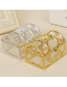 Cufar acrilic argintiu, caseta 8cm 2
