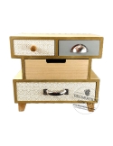 Mini dulapior bijuterii Vintage (4 sertare)