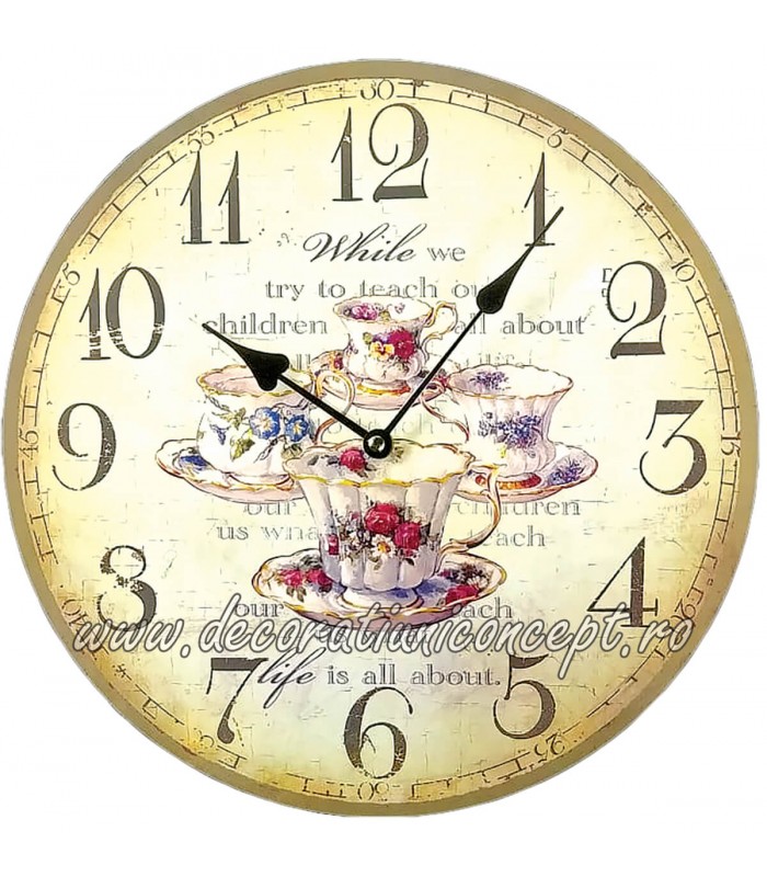 Ceas de perete "tea time"